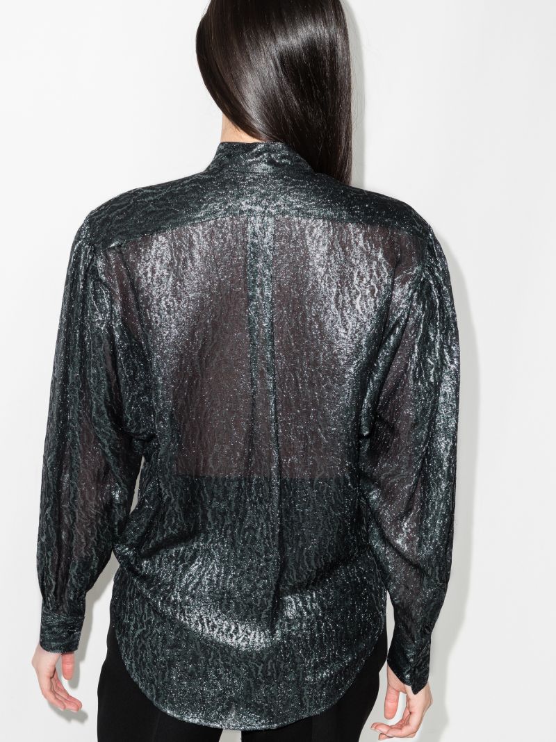 Cadeno Metallic Silk Shirt