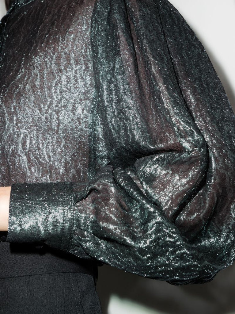 Cadeno Metallic Silk Shirt