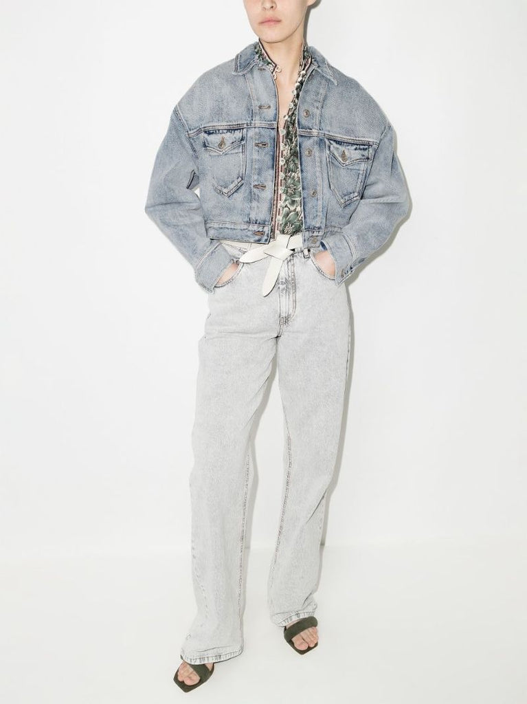 Tadia Cropped Denim Jacket