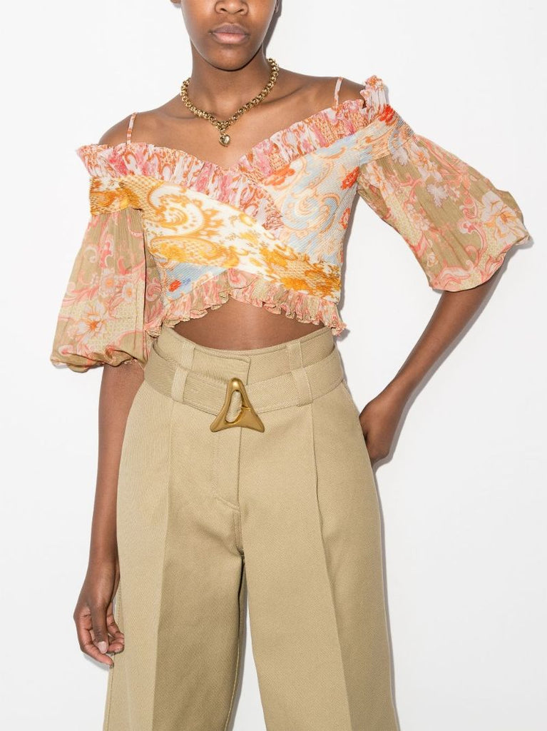 Postcard Off-the-shoulder Top