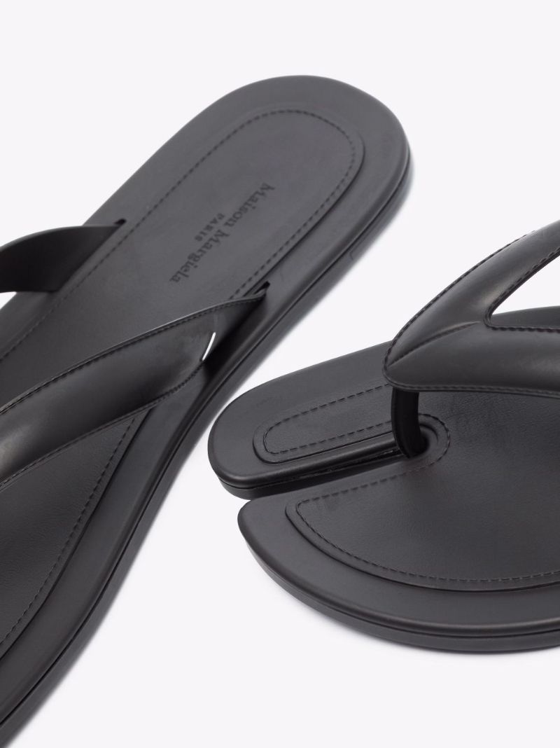 Black Tabi Rubber Sandals