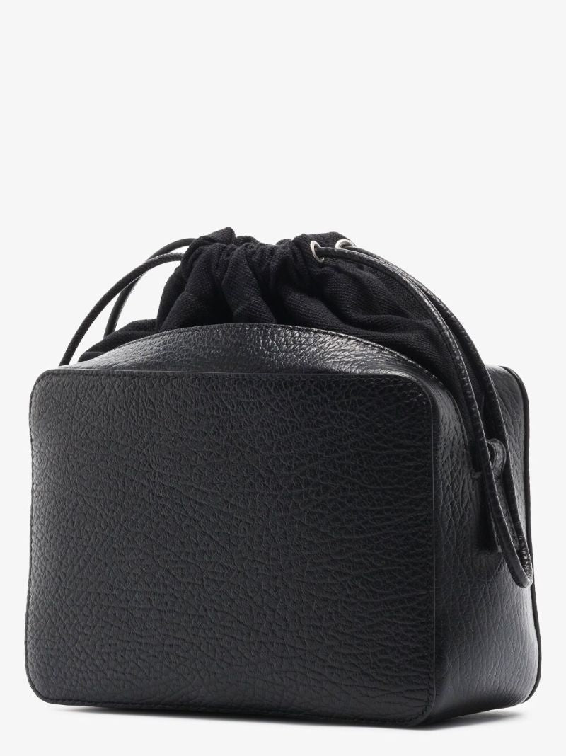 Black 5ac Leather Cross Body Camera Bag