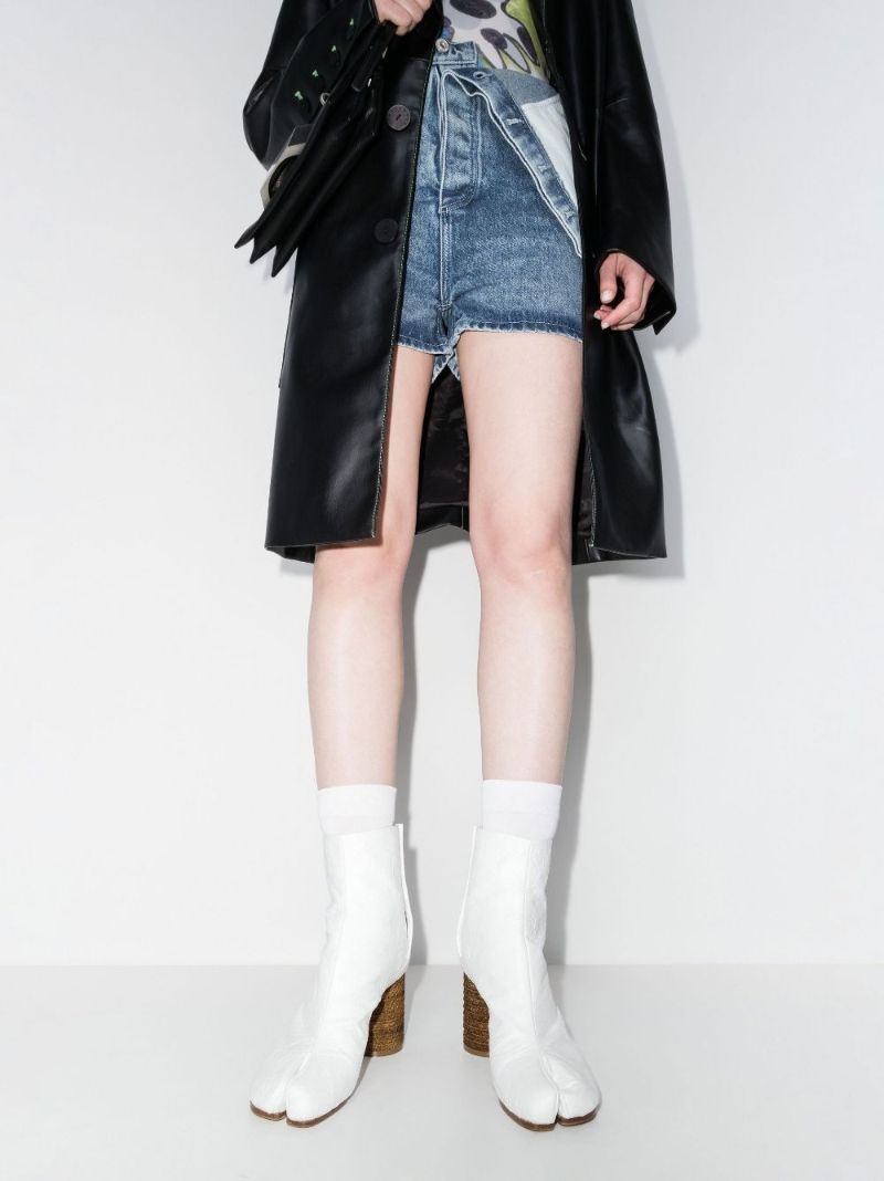 White Tabi 80 Ankle Boots