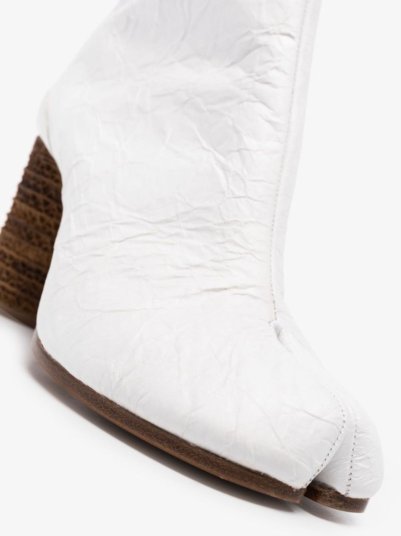 White Tabi 80 Ankle Boots