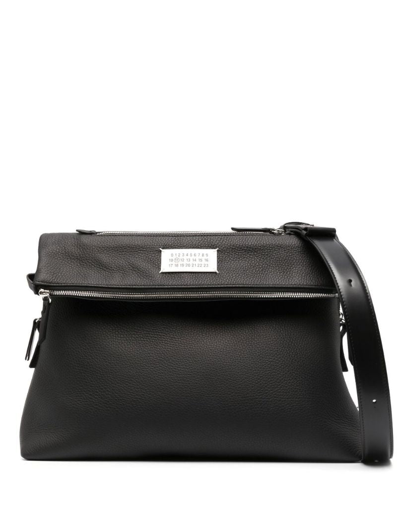 Black Soft 5ac Leather Tote Bag