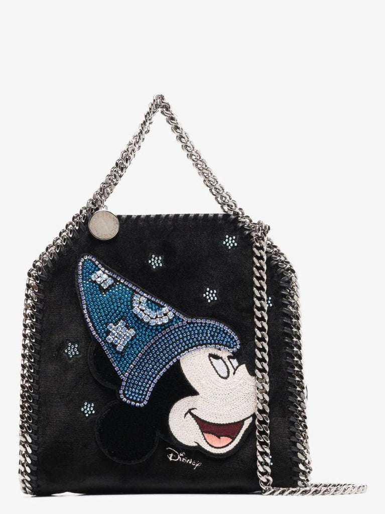 Black Fallabella Tiny Fantasia Mickey Cross Body Bag