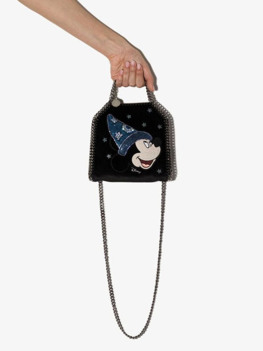 Black Fallabella Tiny Fantasia Mickey Cross Body Bag