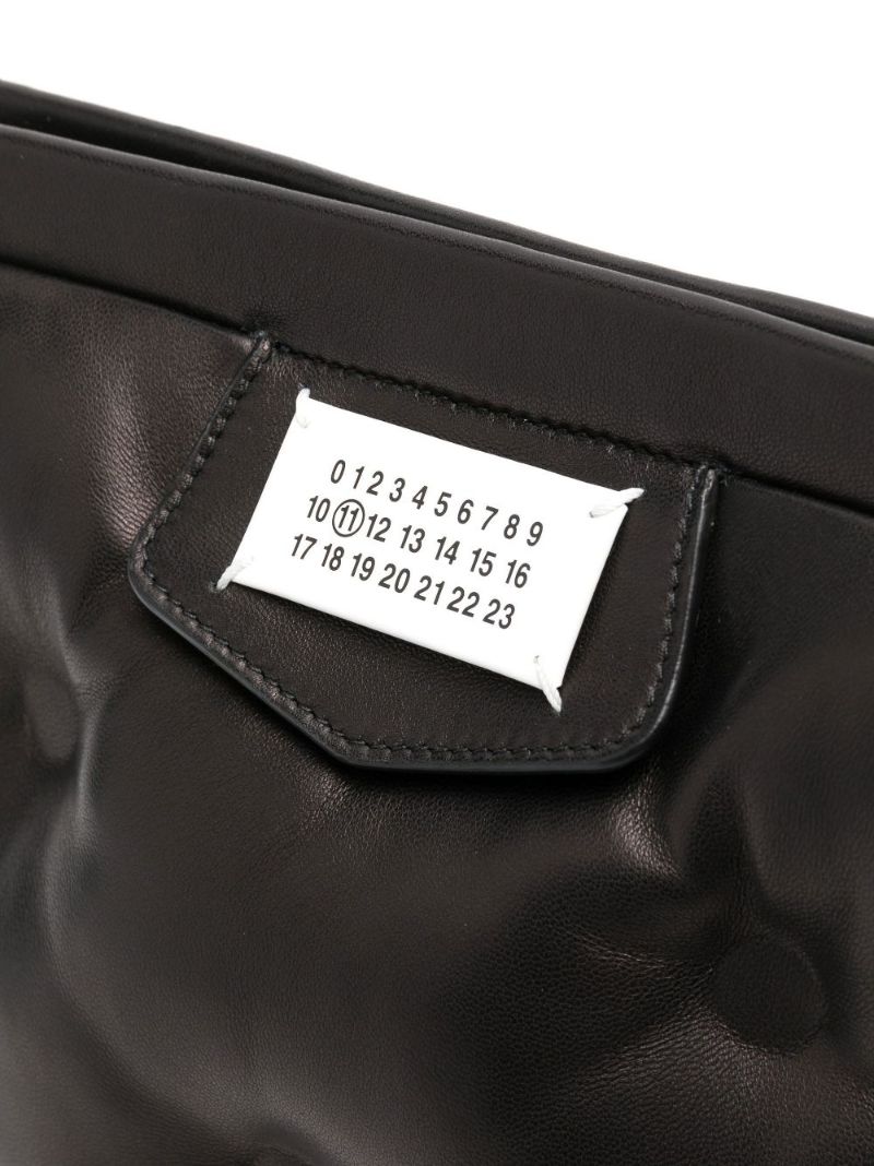 Black Glam Slam Leather Cross Body Bag