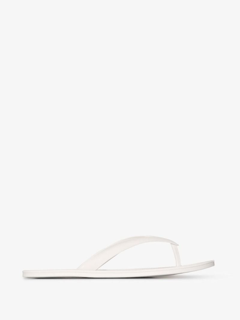 White Tabi Rubber Sandals