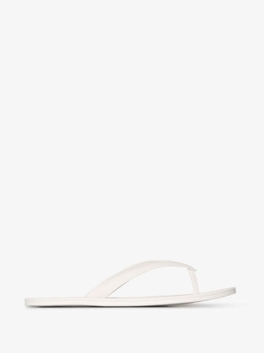 White Tabi Rubber Sandals