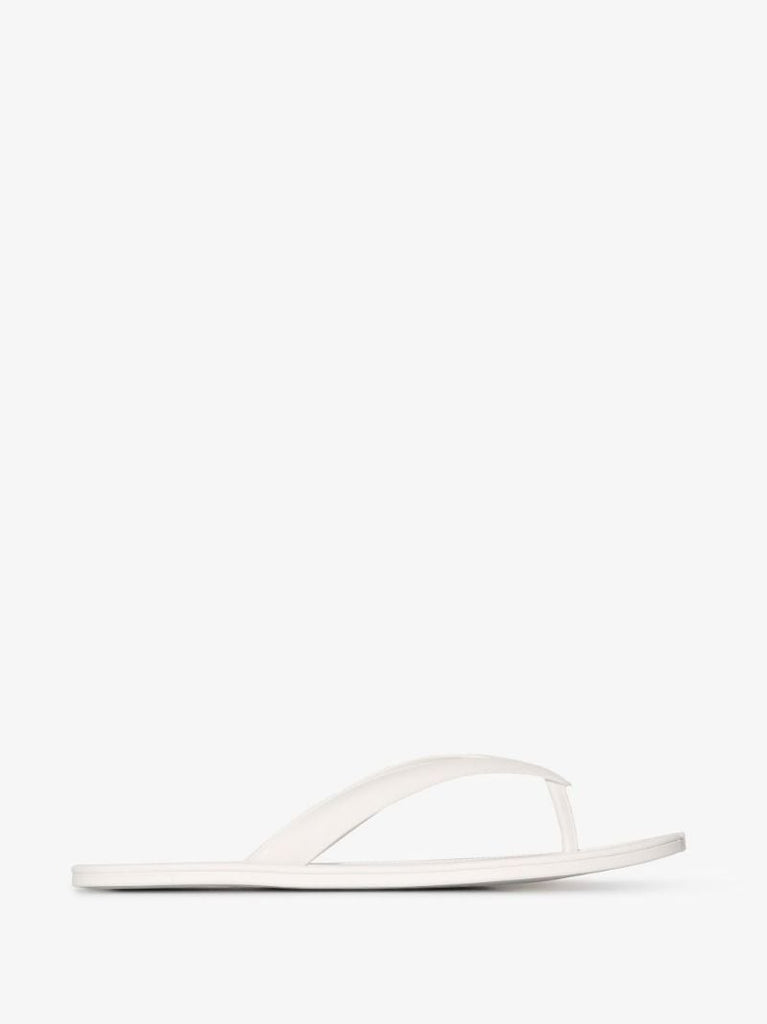 White Tabi Rubber Sandals