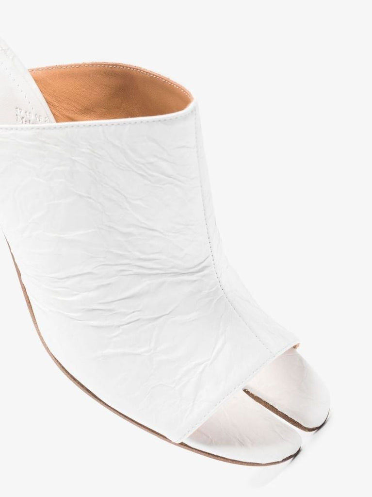 White Tabi 80 Leather Mules