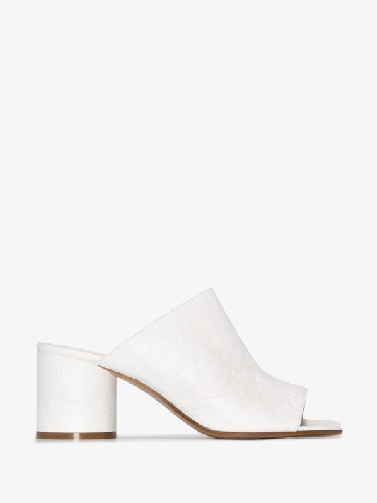 White Tabi 80 Leather Mules