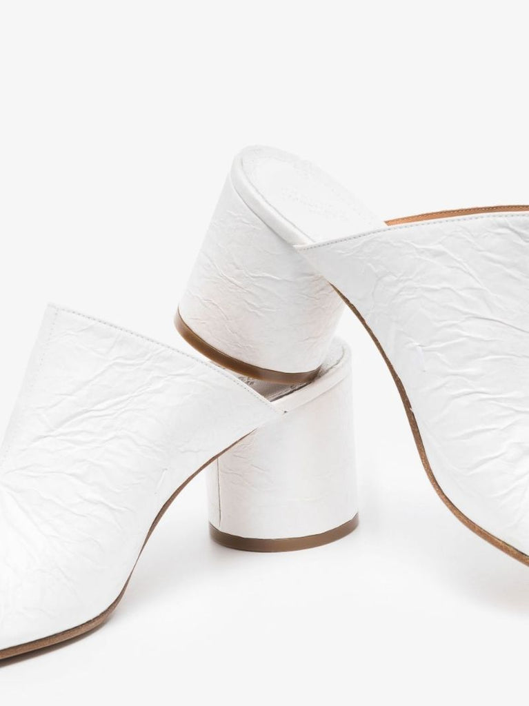 White Tabi 80 Leather Mules