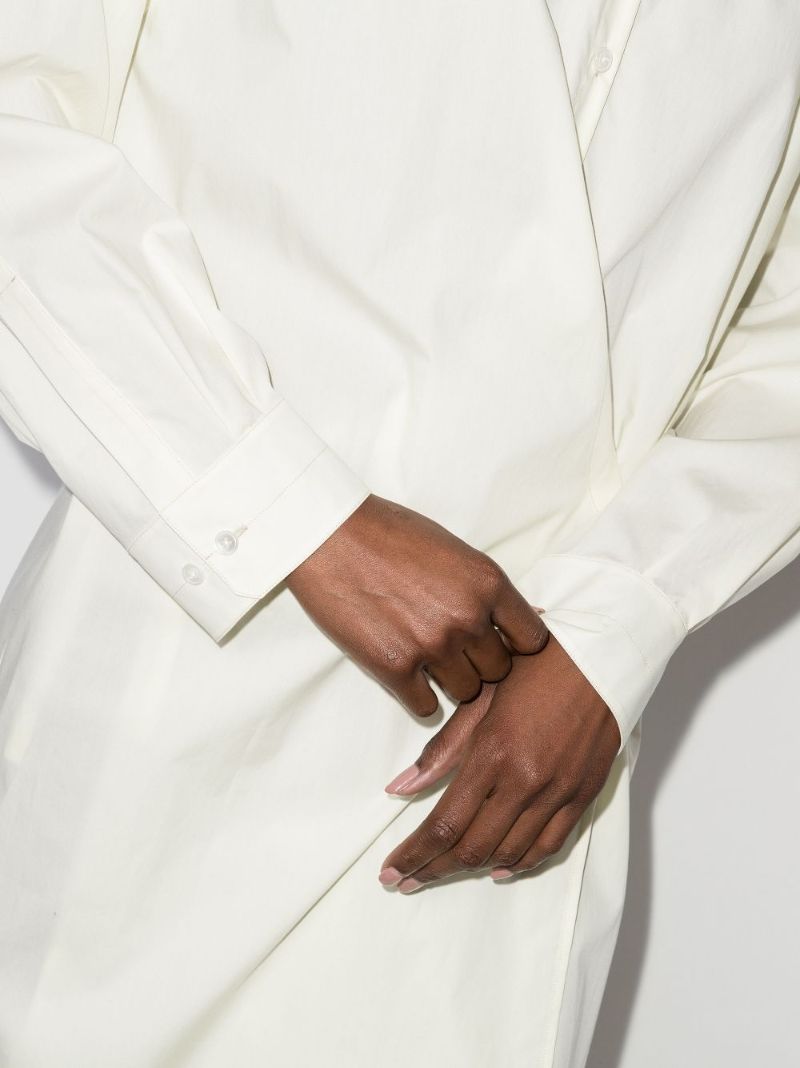 Twisted Midi Shirt Dress