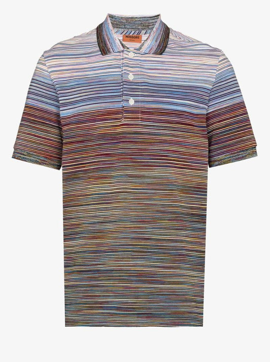 Striped Cotton Polo Shirt
