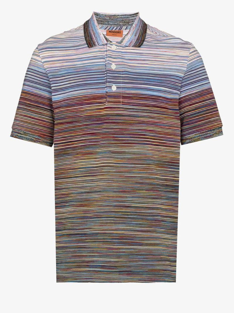 Striped Cotton Polo Shirt