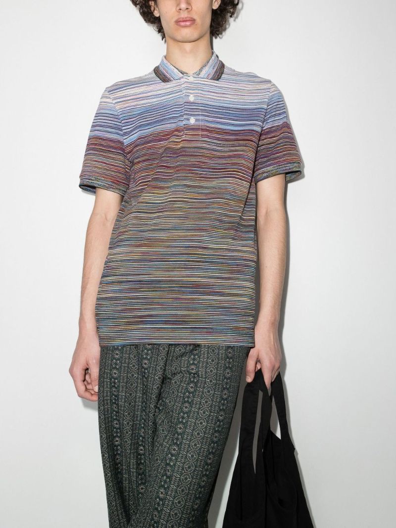 Striped Cotton Polo Shirt