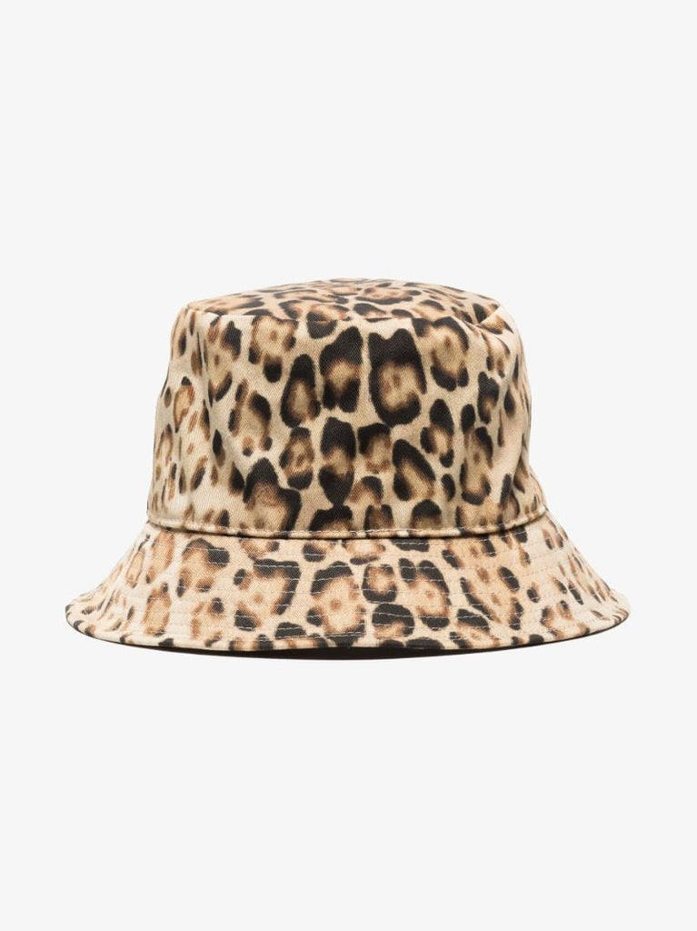 Brown Leopard Print Bucket Hat