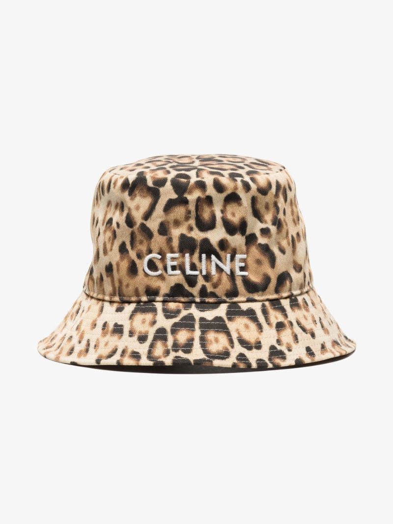 Brown Leopard Print Bucket Hat