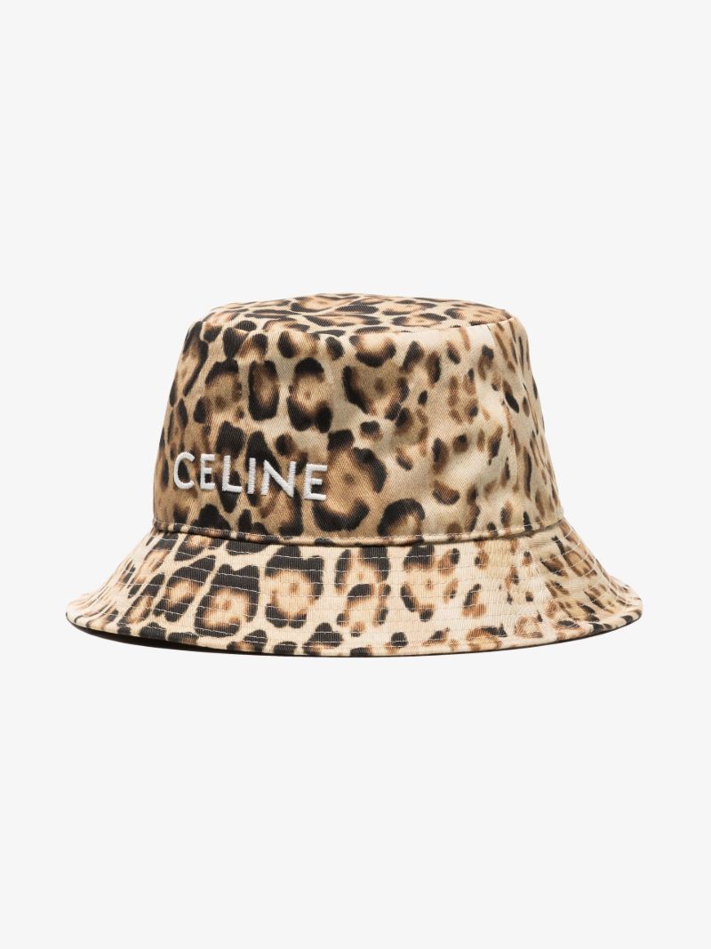 Brown Leopard Print Bucket Hat
