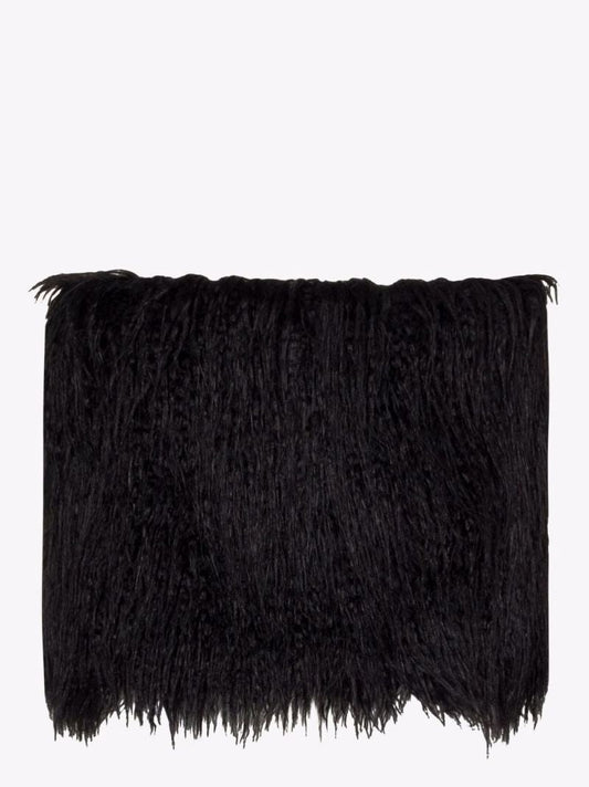 Faux-shearling Mini Skirt