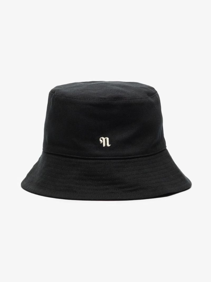 Black Caran Cotton Bucket Hat