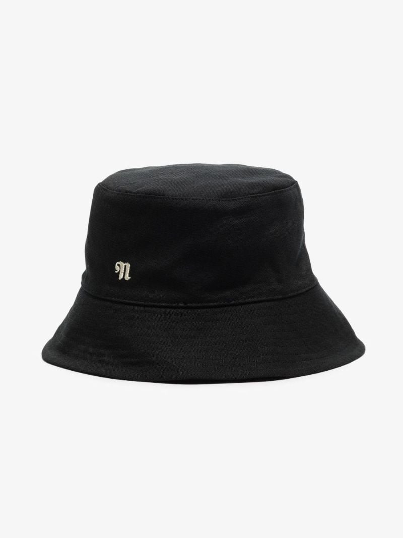 Black Caran Cotton Bucket Hat