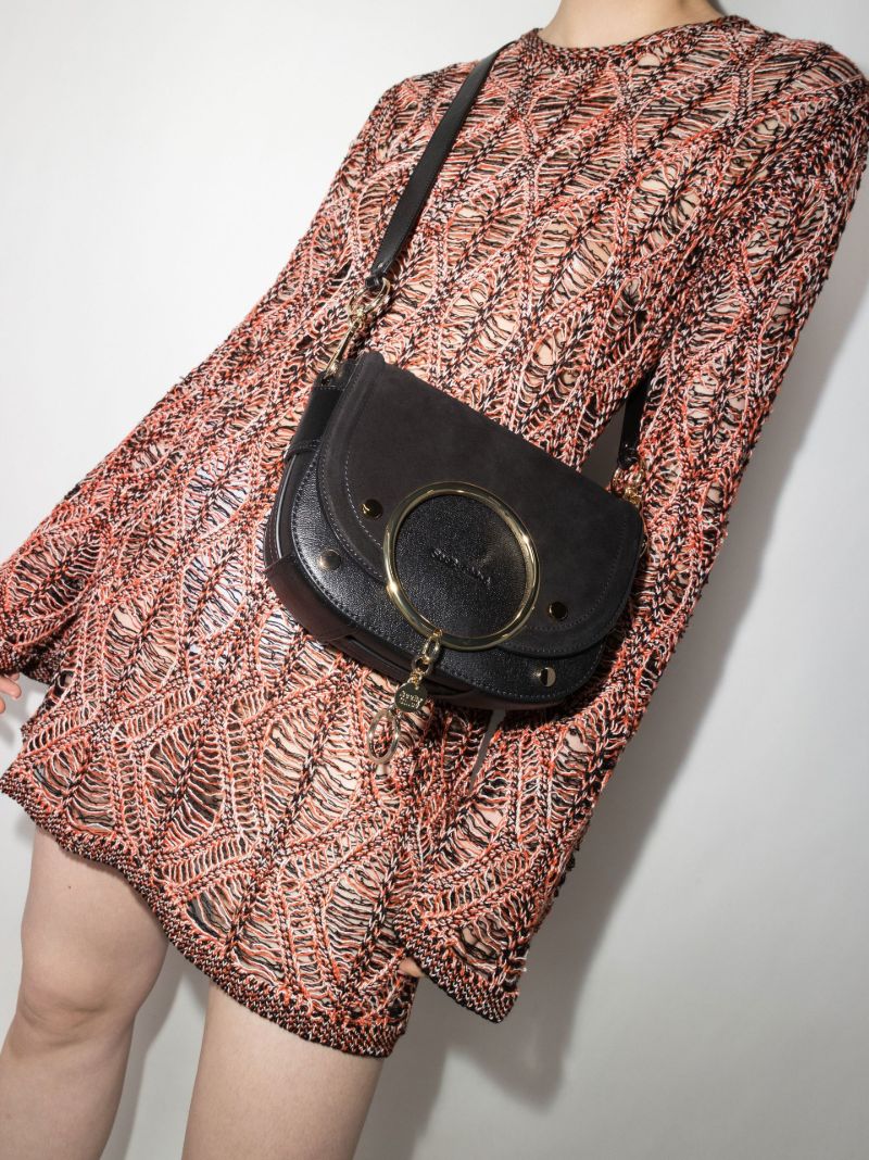 Black Mara Leather Cross Body Bag