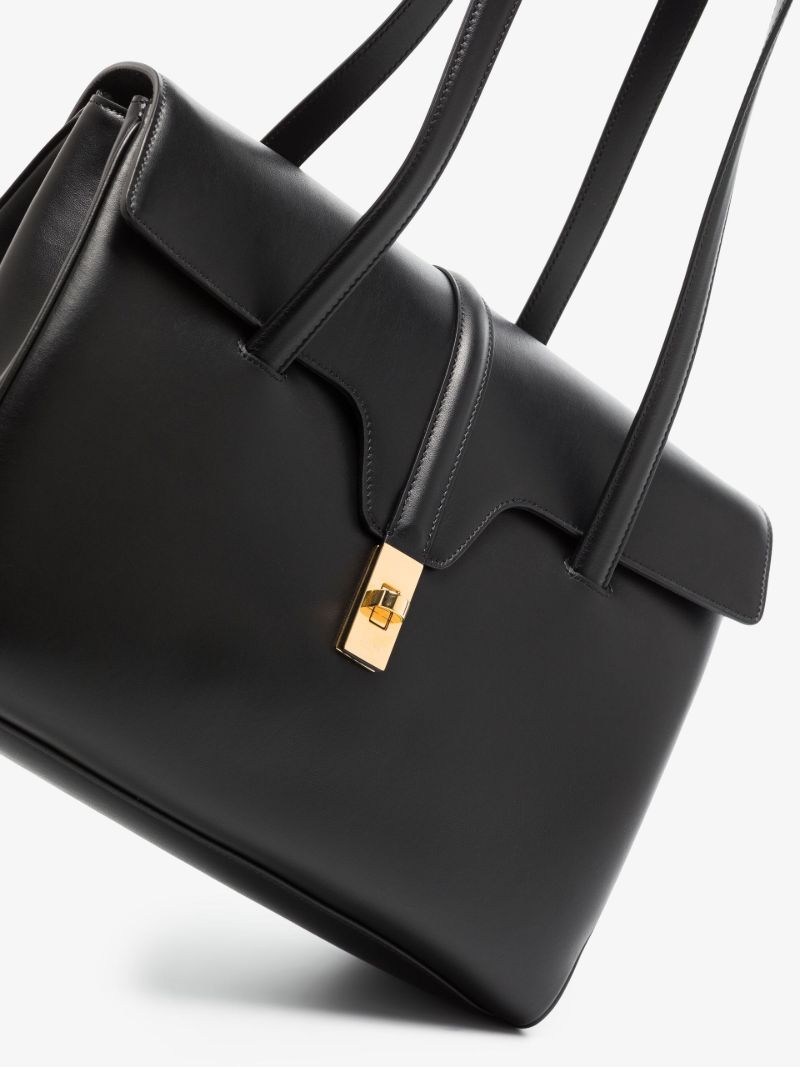 Black Medium Soft 16 Leather Bag