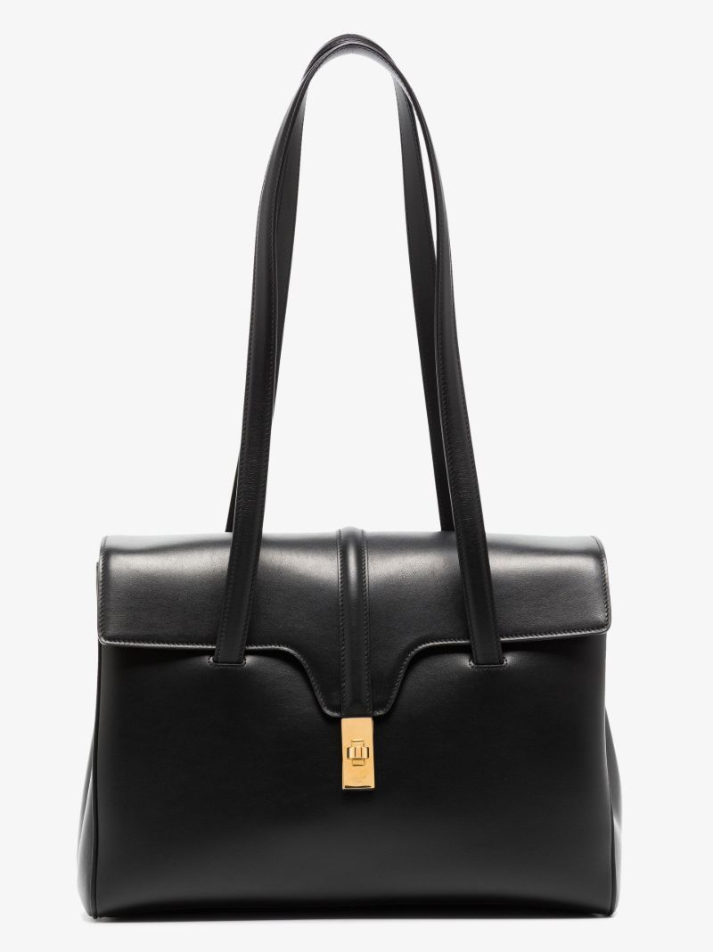 Black Medium Soft 16 Leather Bag