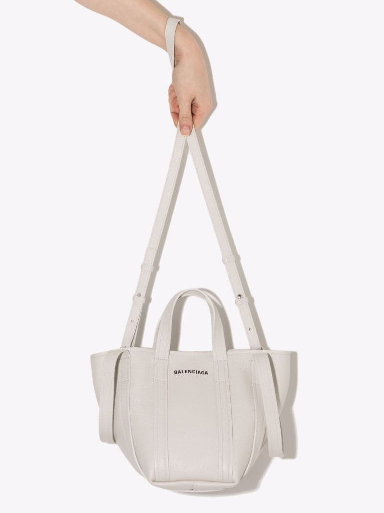 Neutral Everyday North-south Xs Leather Tote Bag