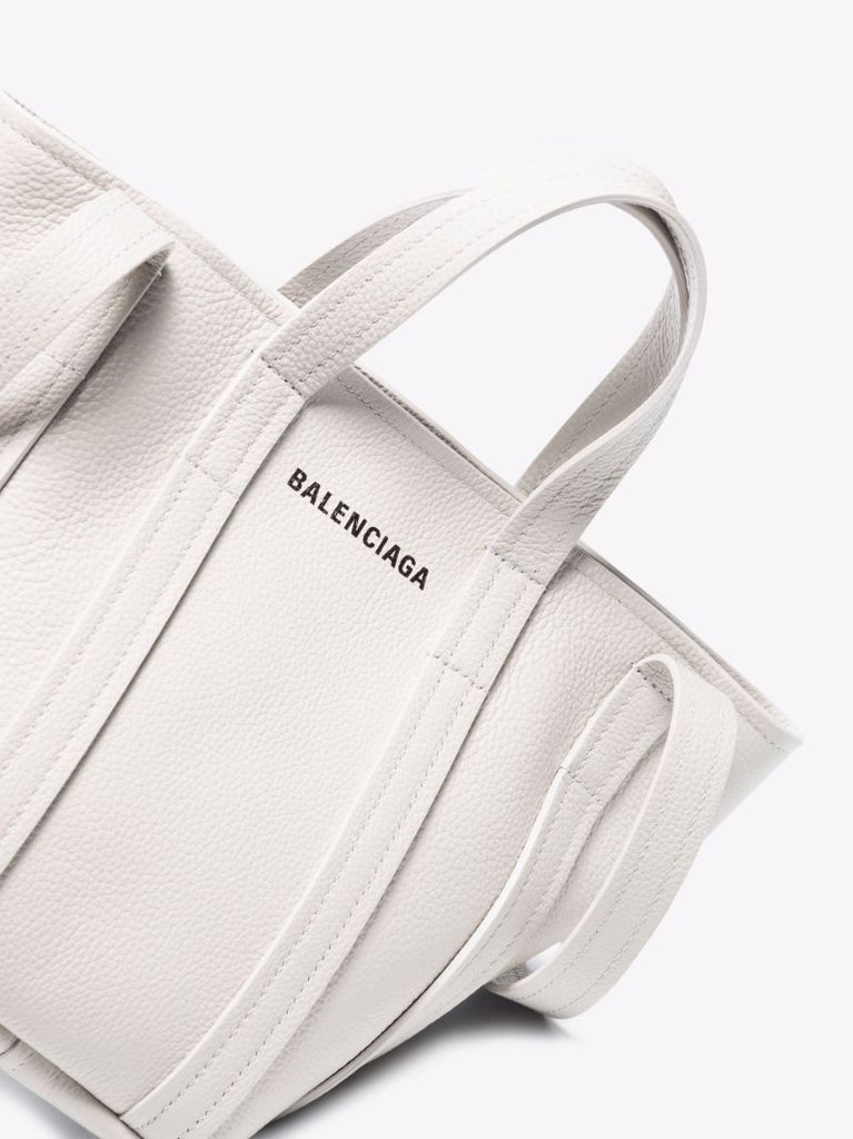 Neutral Everyday North-south Xs Leather Tote Bag