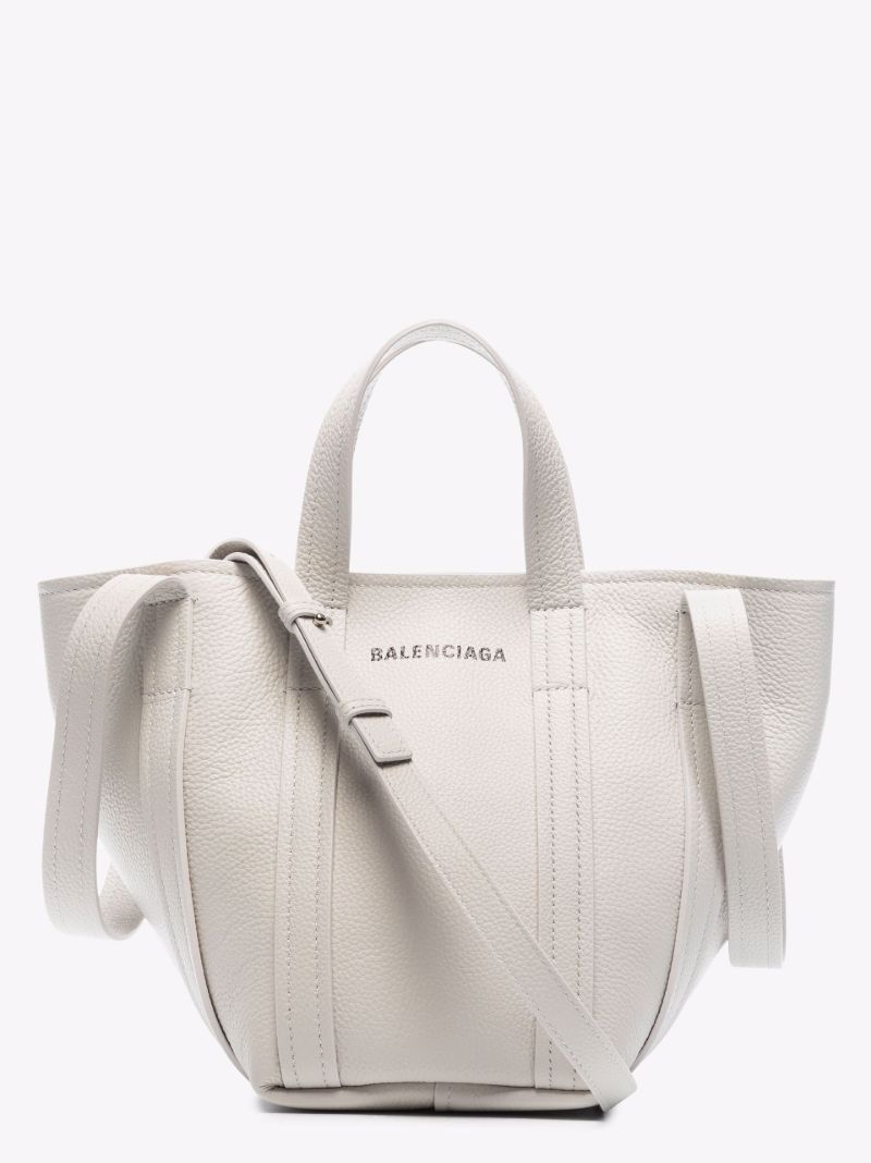 Neutral Everyday North-south Xs Leather Tote Bag