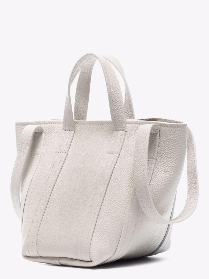 Neutral Everyday North-south Xs Leather Tote Bag