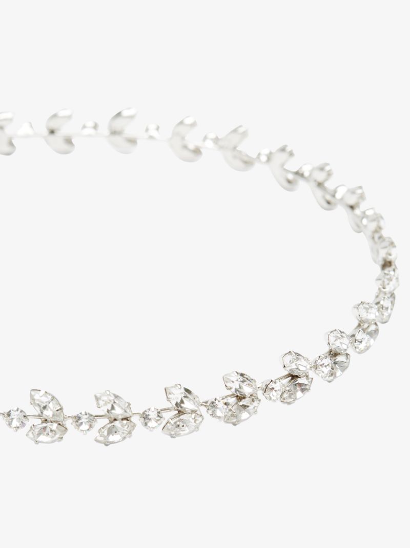 Silver Tone Roselyn Crystal Headband