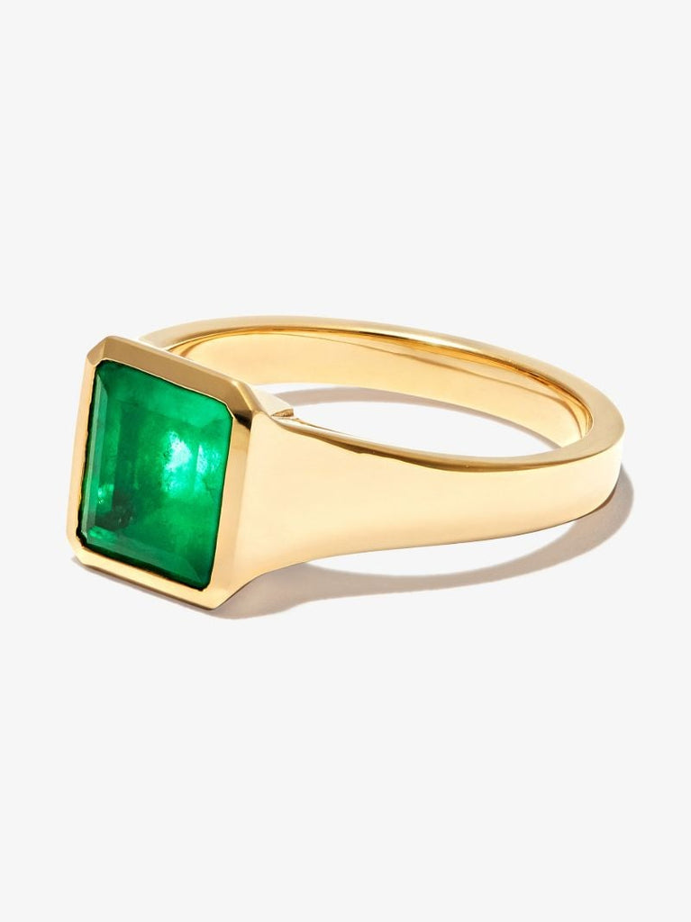18k Yellow Gold Cosma Emerald Ring
