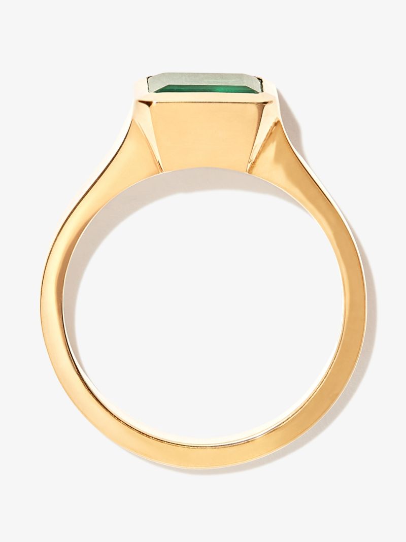 18k Yellow Gold Cosma Emerald Ring