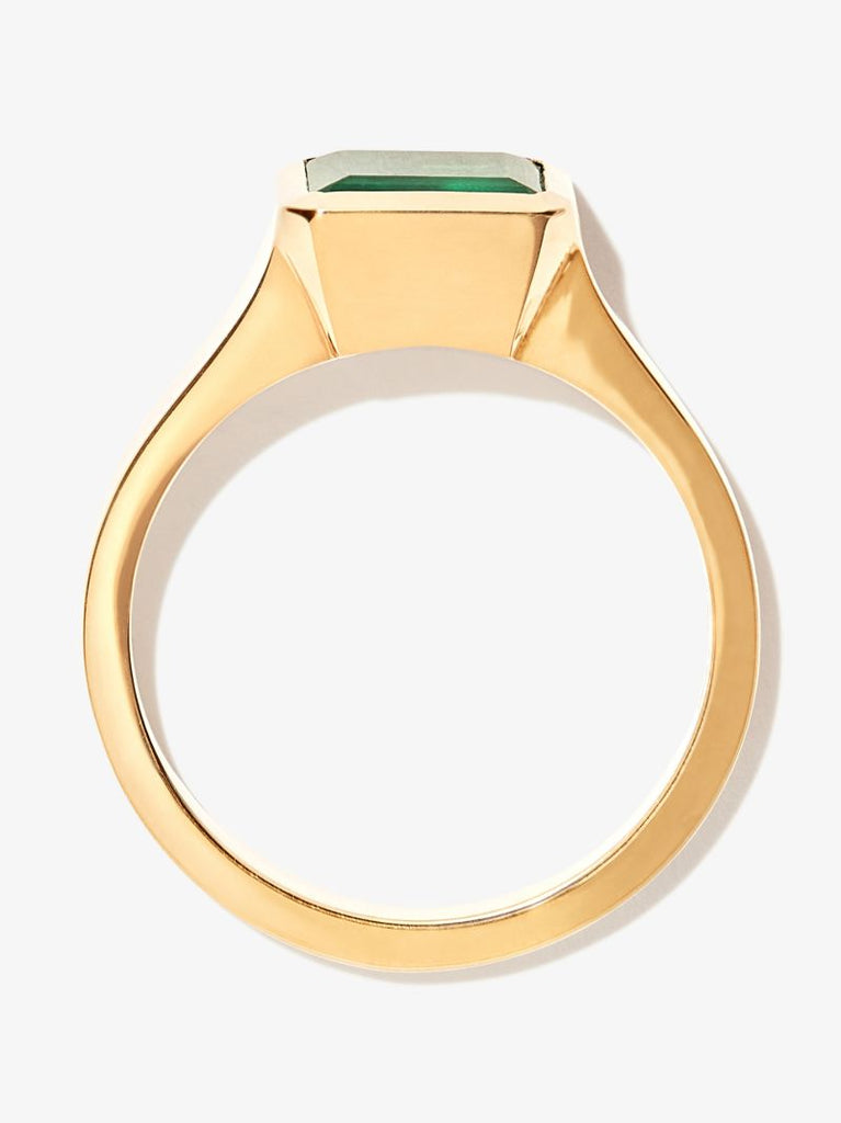 18k Yellow Gold Cosma Emerald Ring