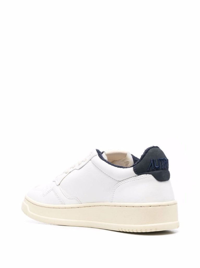 White Medalist Lace-up Sneakers