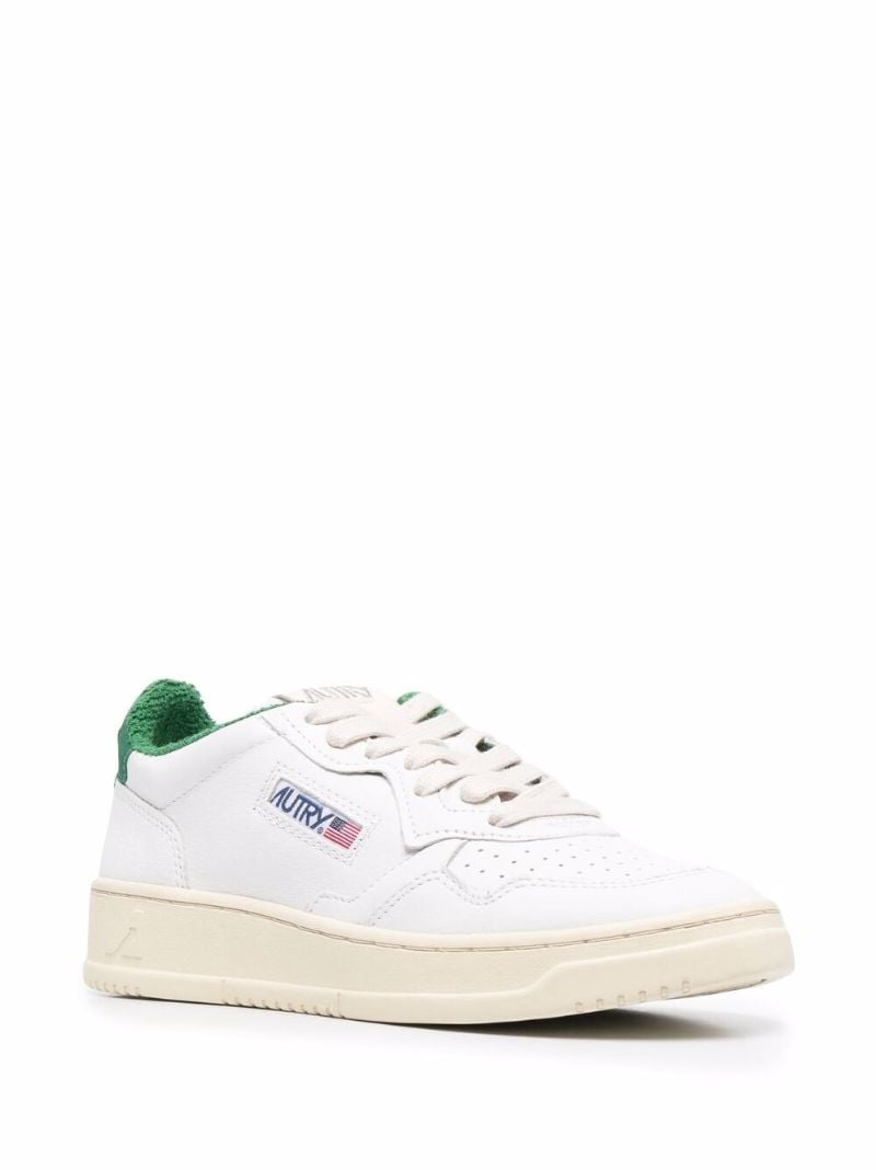 White Medalist Low Top Sneakers