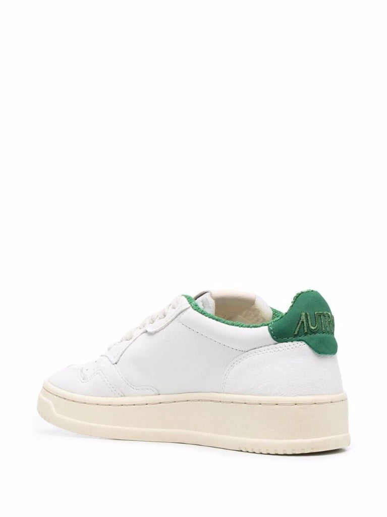 White Medalist Low Top Sneakers