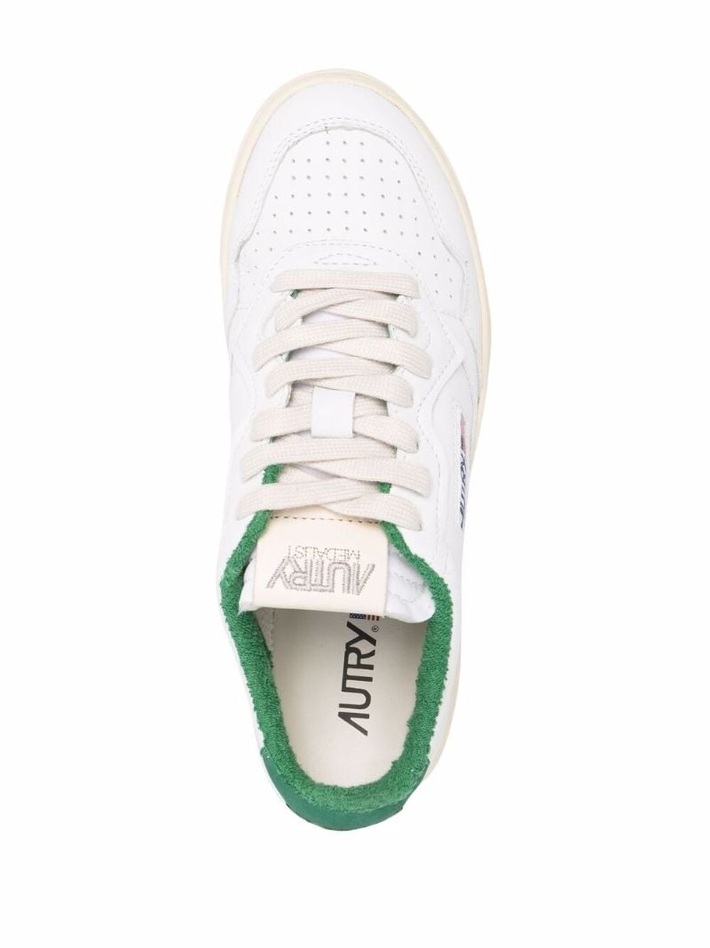 White Medalist Low Top Sneakers