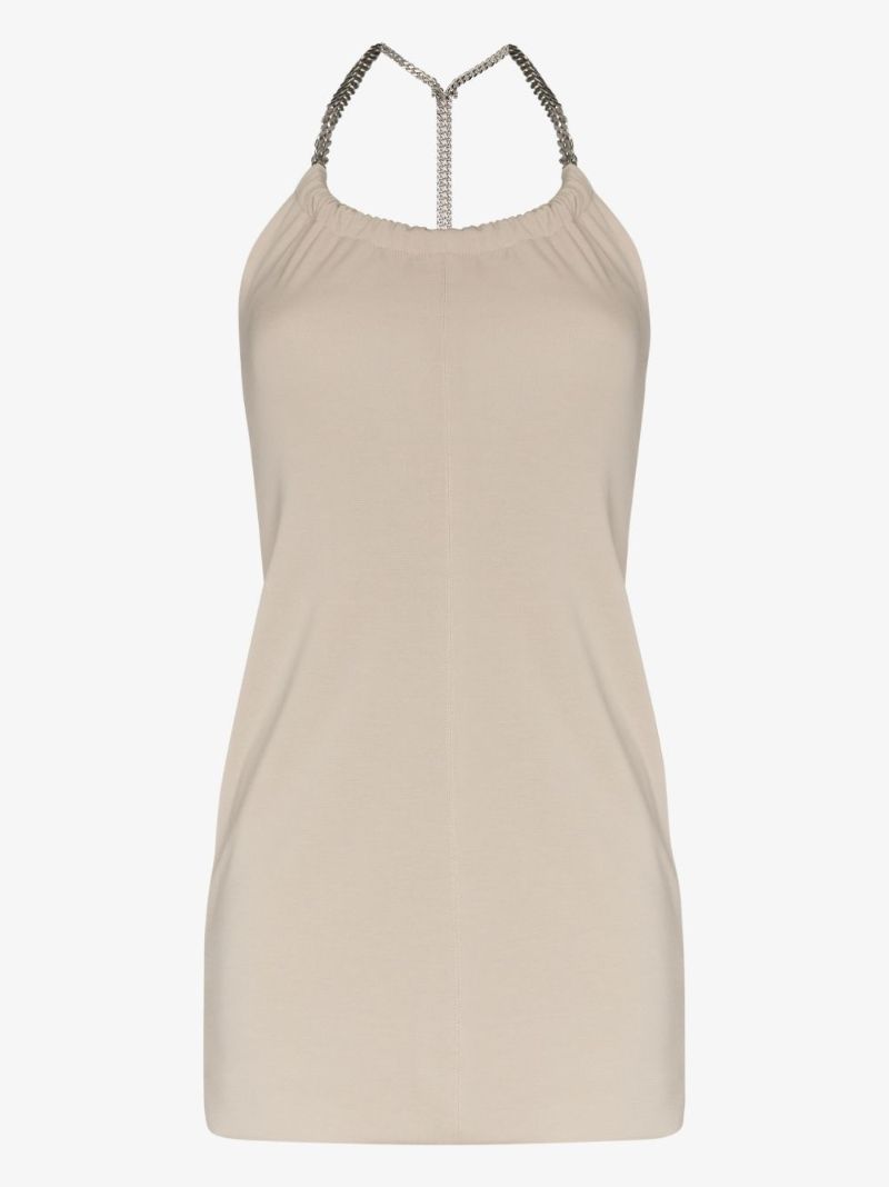 Chain Strap Halterneck Mini Dress