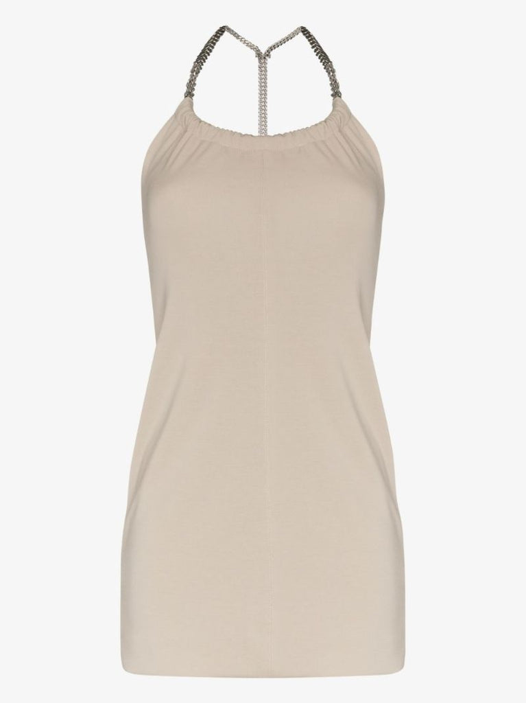 Chain Strap Halterneck Mini Dress