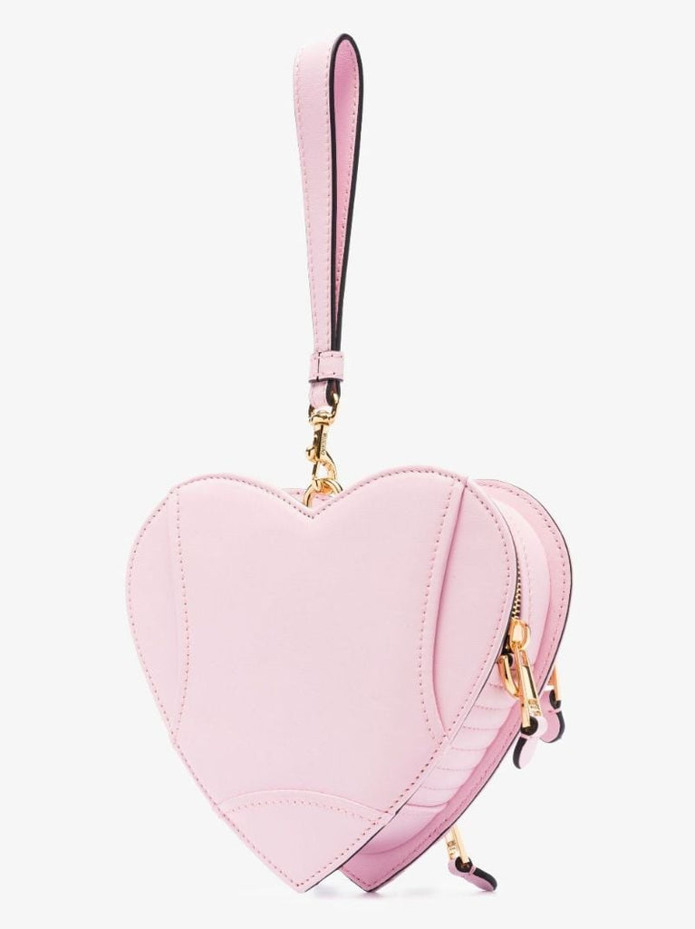 Pink Biker Heart Leather Mini Bag