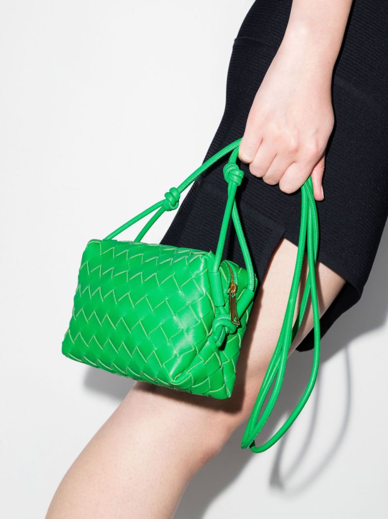 Green  Loop Mini Leather Bag