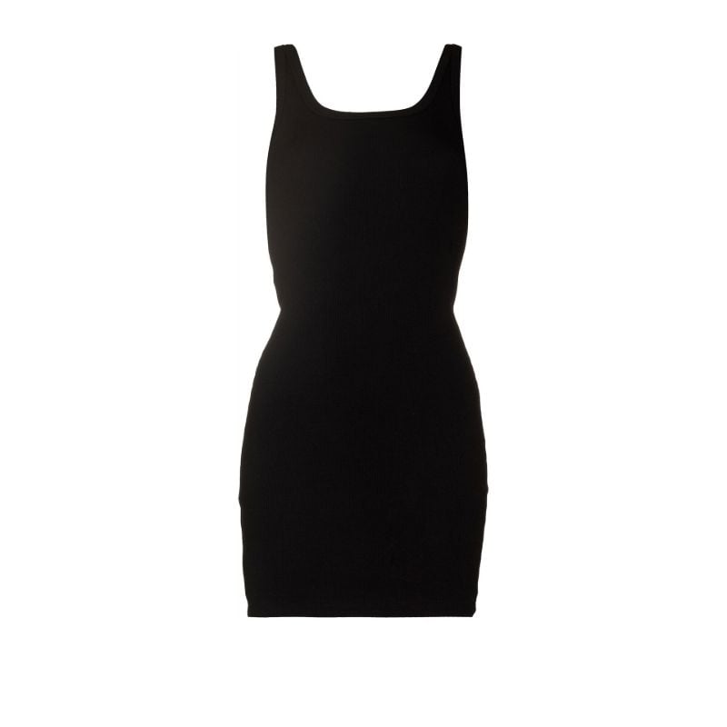 Ribbed Cotton Mini Dress