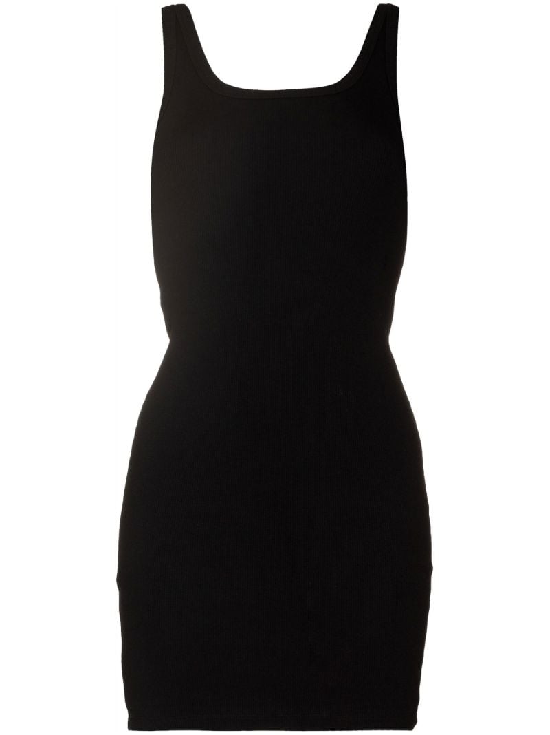 Ribbed Cotton Mini Dress