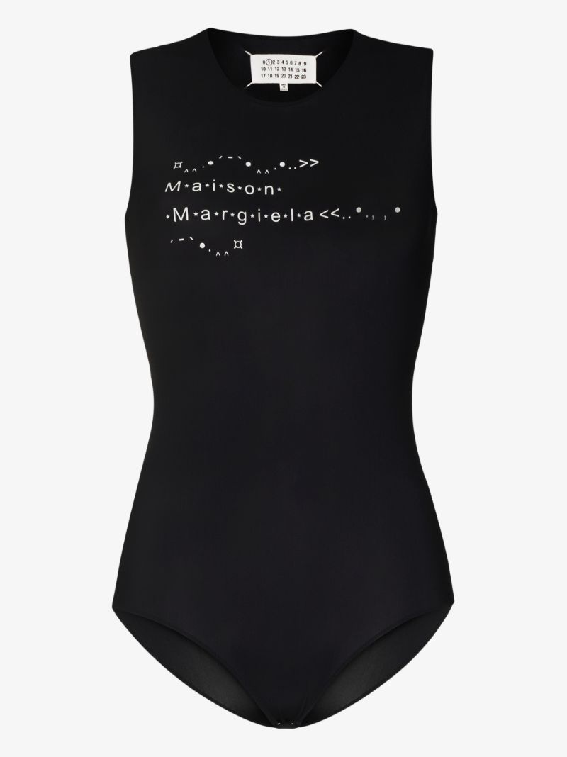 Printed Sleeveless Bodysuit
